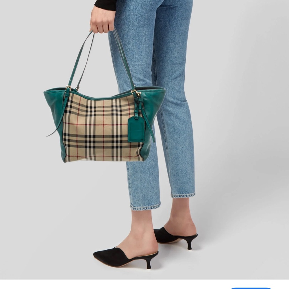 Burberry haymarket bag and matching wallet